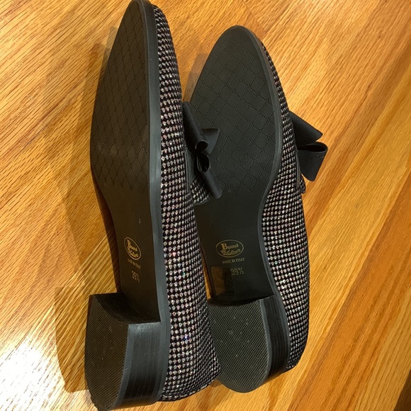 Browns couture sparkly suede shoes with bow - Picture 4 of 8